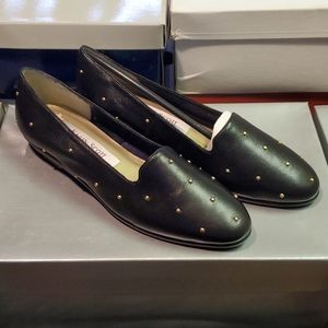 Vintage Karen Scott Studded Leather Flats